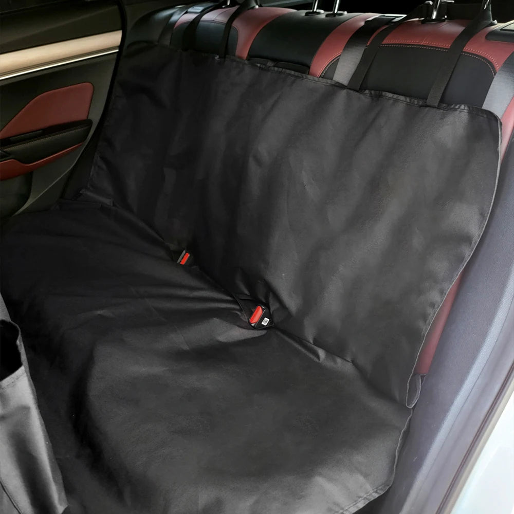 Waterproof Dog Car Seat Cover with Storage Pocket - We Wuv Pets