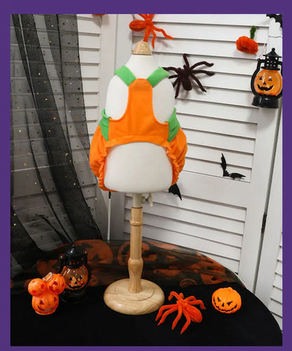 Pumpkin Overall Dress for Small Dogs and Cats