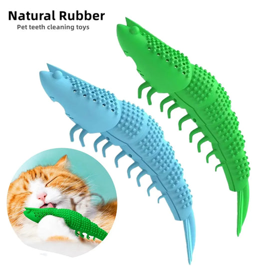 Rubber Cat Toothbrush Chew Toy - We Wuv Pets