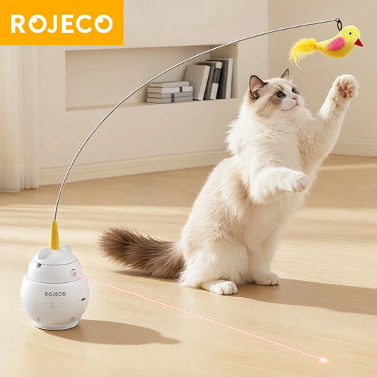 Laser & Feather Cat Toy - We Wuv Pets