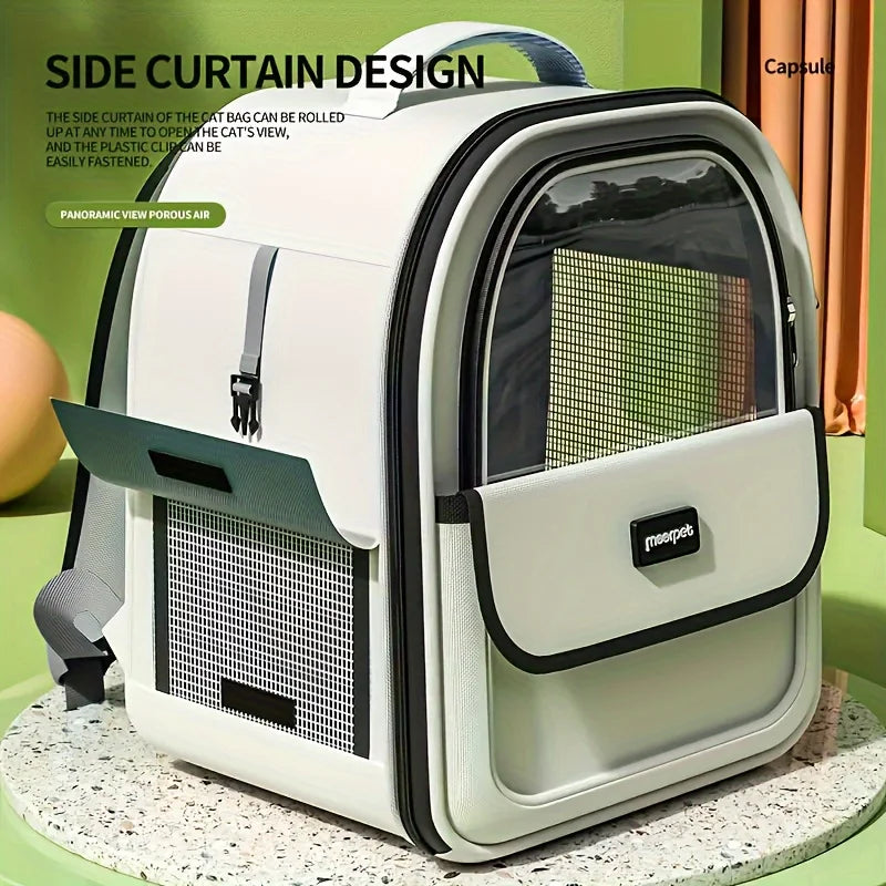Large Capsule Carrier Backpack for Cats and Dogs
