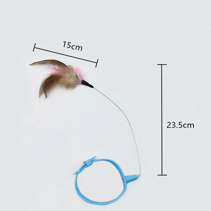 Feather Bell Cat Collar Toy
