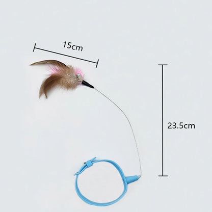 Feather Bell Cat Collar Toy