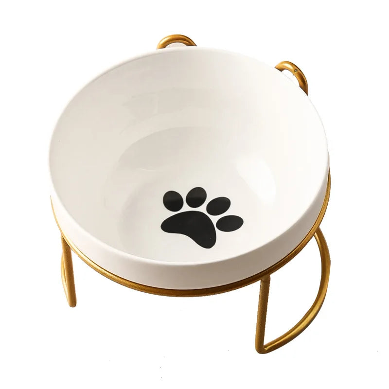 Ceramic Double Cat Bowl Set