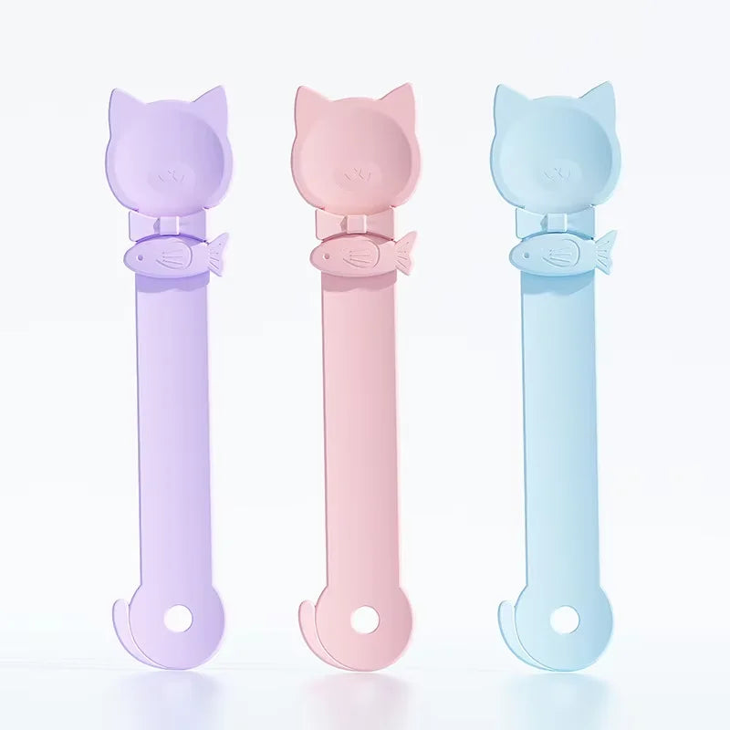 Long Handle Wet Food Feeder Spoon for Cats
