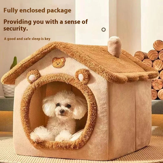 Cosy House-Style Cat Bed - We Wuv Pets