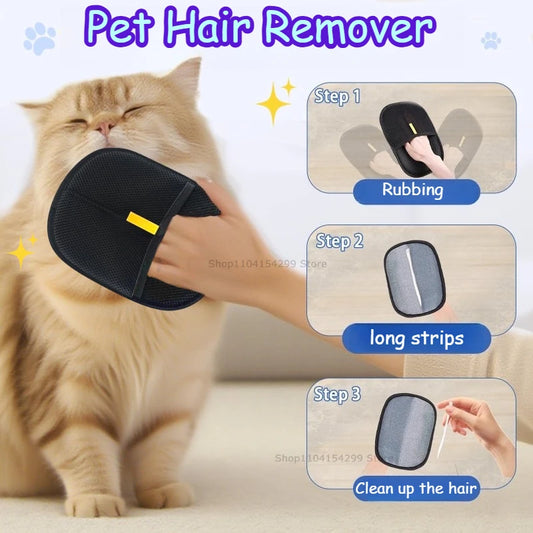 Pet Hair Removal Grooming Gloves - We Wuv Pets