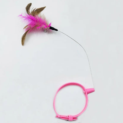 Feather Bell Cat Collar Toy