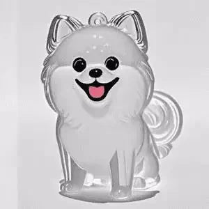 Pet Hair Keepsake Pendant Keychain