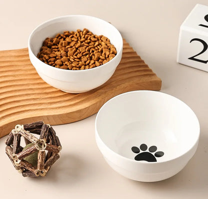 Ceramic Double Cat Bowl Set