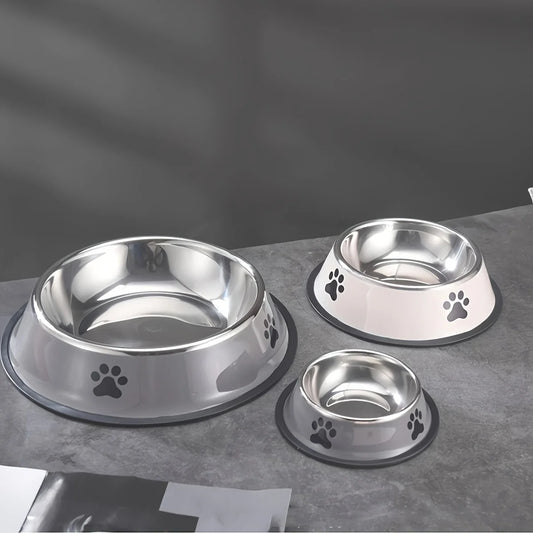 Stainless Steel Pet Food Bowl - We Wuv Pets