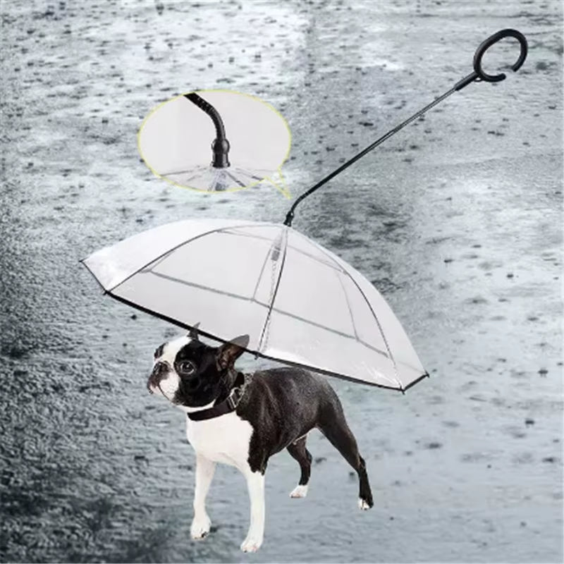 Revolutionary 2023 Pet Umbrella Leash: Rainproof and Snowproof Solution for Small Dogs - Adjustable and Steerable for Ultimate Comfort