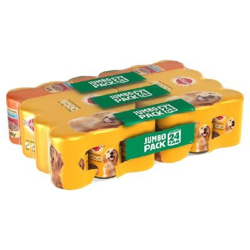 PEDIGREE Mixed Can Selection in Jelly, 24 x 385g - Dog Food with Chicken, Lamb & Beef