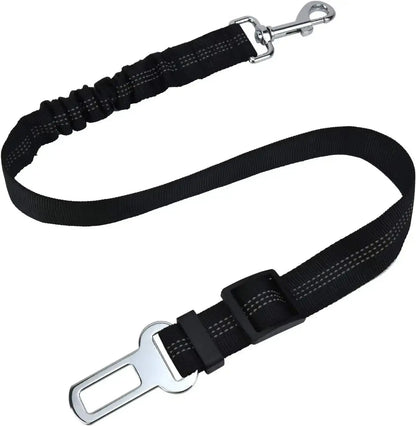 High-Quality Adjustable Dog Car Safety Belt with Damping Feature and Reflective Line, Suitable for All Dog Sizes