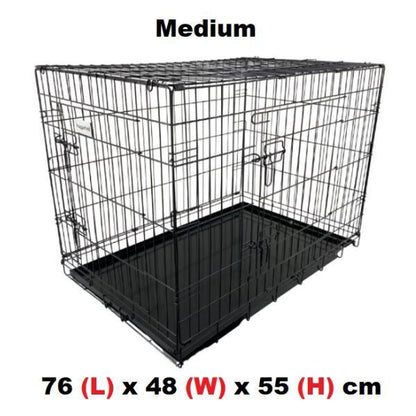 Metal Dog Crate for Puppy Training - Available in Small, Medium, Large, XL, and XXL Sizes