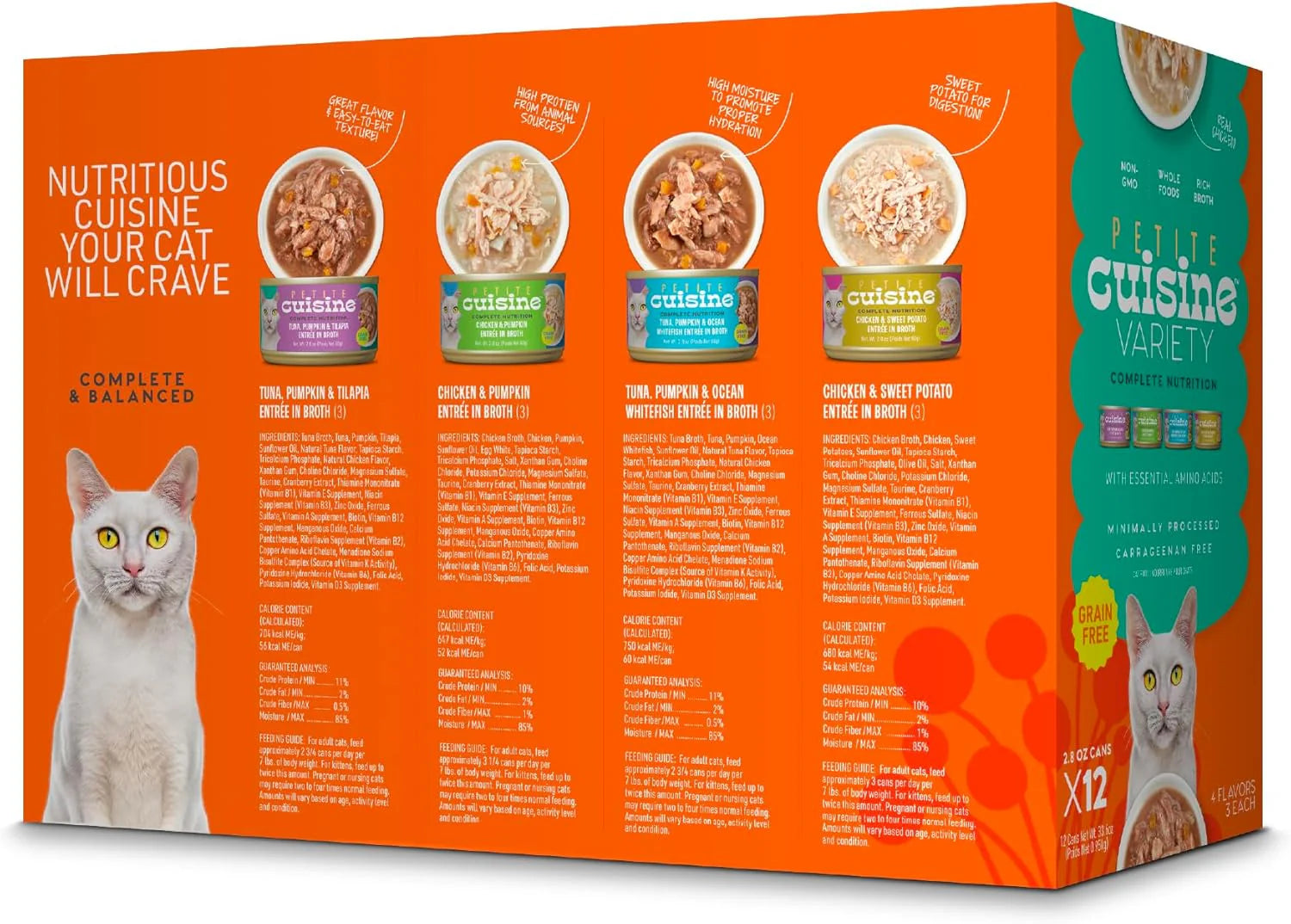 Whole Foods Variety Pack Wet Cat Food, 2.8 Oz Cans (12 Count)