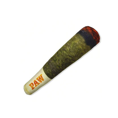 Interactive Plush Dog Toy - Cigar Design Squeaky Chew Toy for Small to Medium Dogs