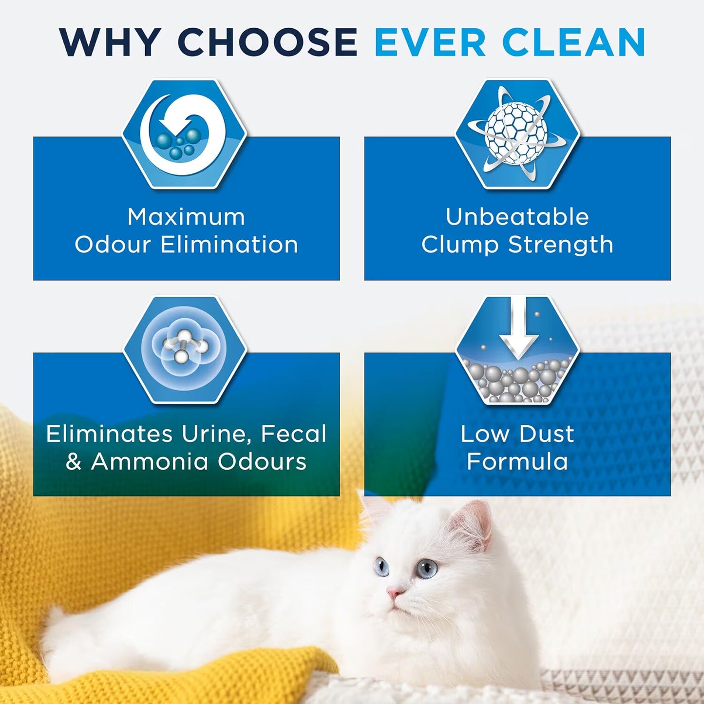 Ever Clean Extra Strength Natural Clumping Multi-Cat Litter with Long-Lasting Scent