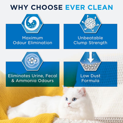 Ever Clean Extra Strength Natural Clumping Multi-Cat Litter with Long-Lasting Scent