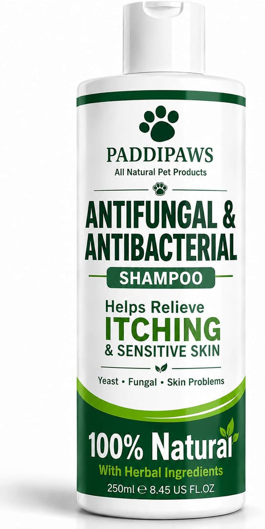 Itchy Dog Shampoo – Antifungal & Antibacterial Dog Shampoo for Sensitive Skin, Helps Relieve Itching, Yeast & Skin Irritation, Natural Dog Shampoo 250Ml