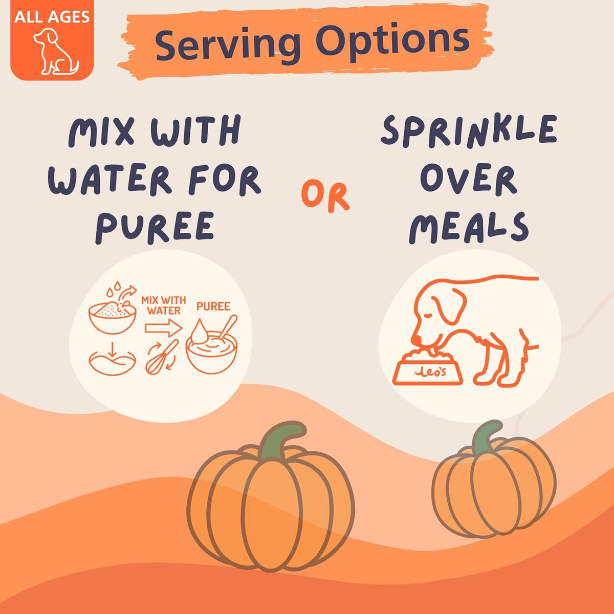 Pumpkin Powder for Dogs | 250G | 100% Pure Pumpkin Powder Dog Food Topper, Naturally Rich Fibre for Dogs | Dog Gut Health Probiotics | Probiotics for Dogs
