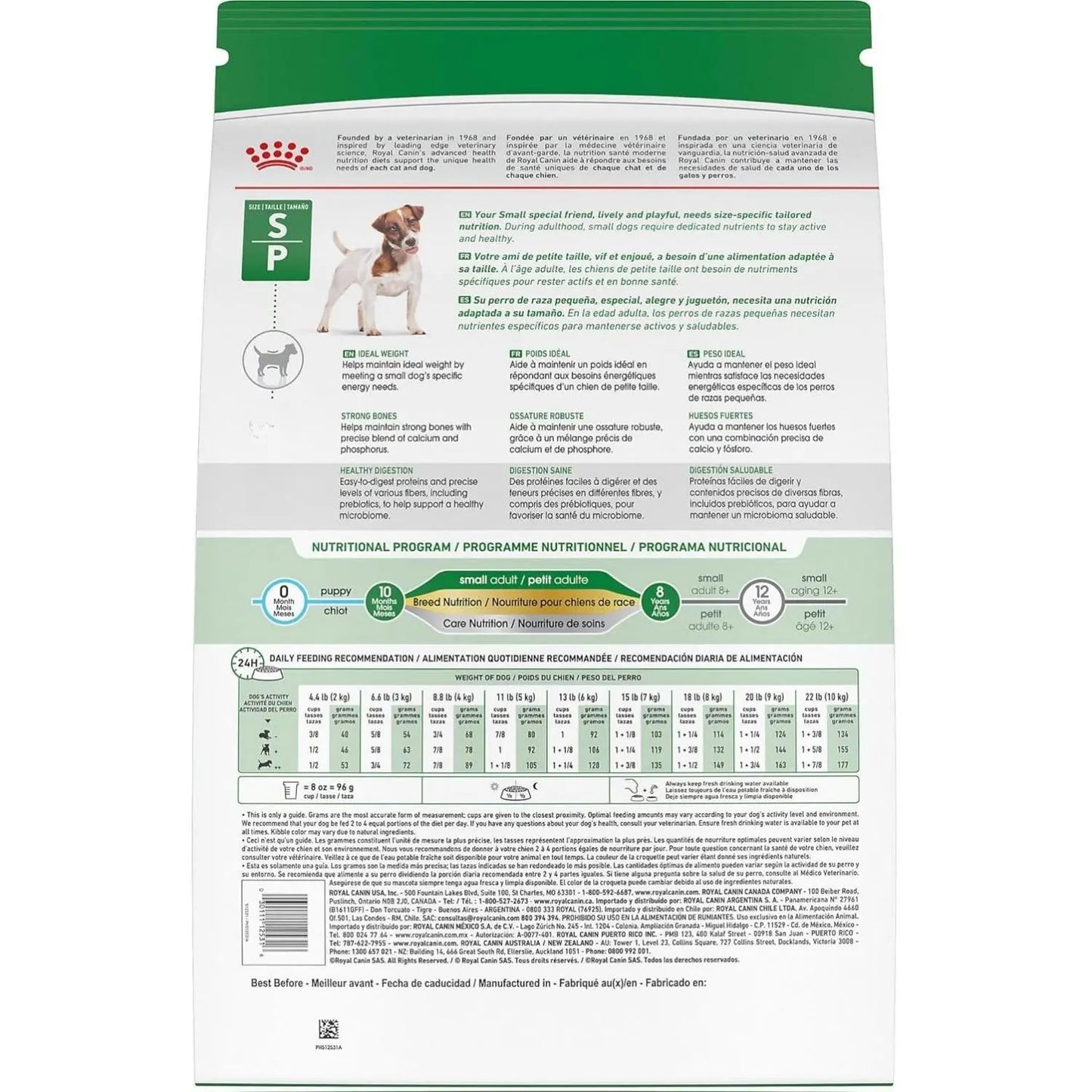Royal Canin Size Health Nutrition Small Breed Adult Dry Dog Food, 4 lb