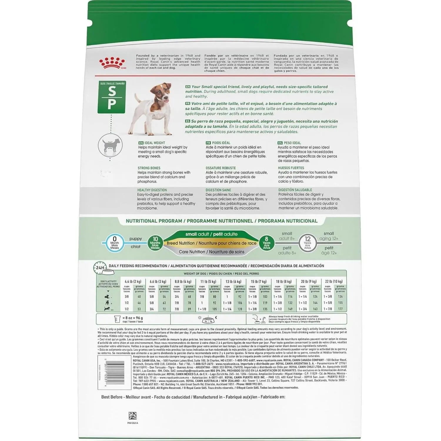 Royal Canin Size Health Nutrition Small Breed Adult Dry Dog Food, 4 lb