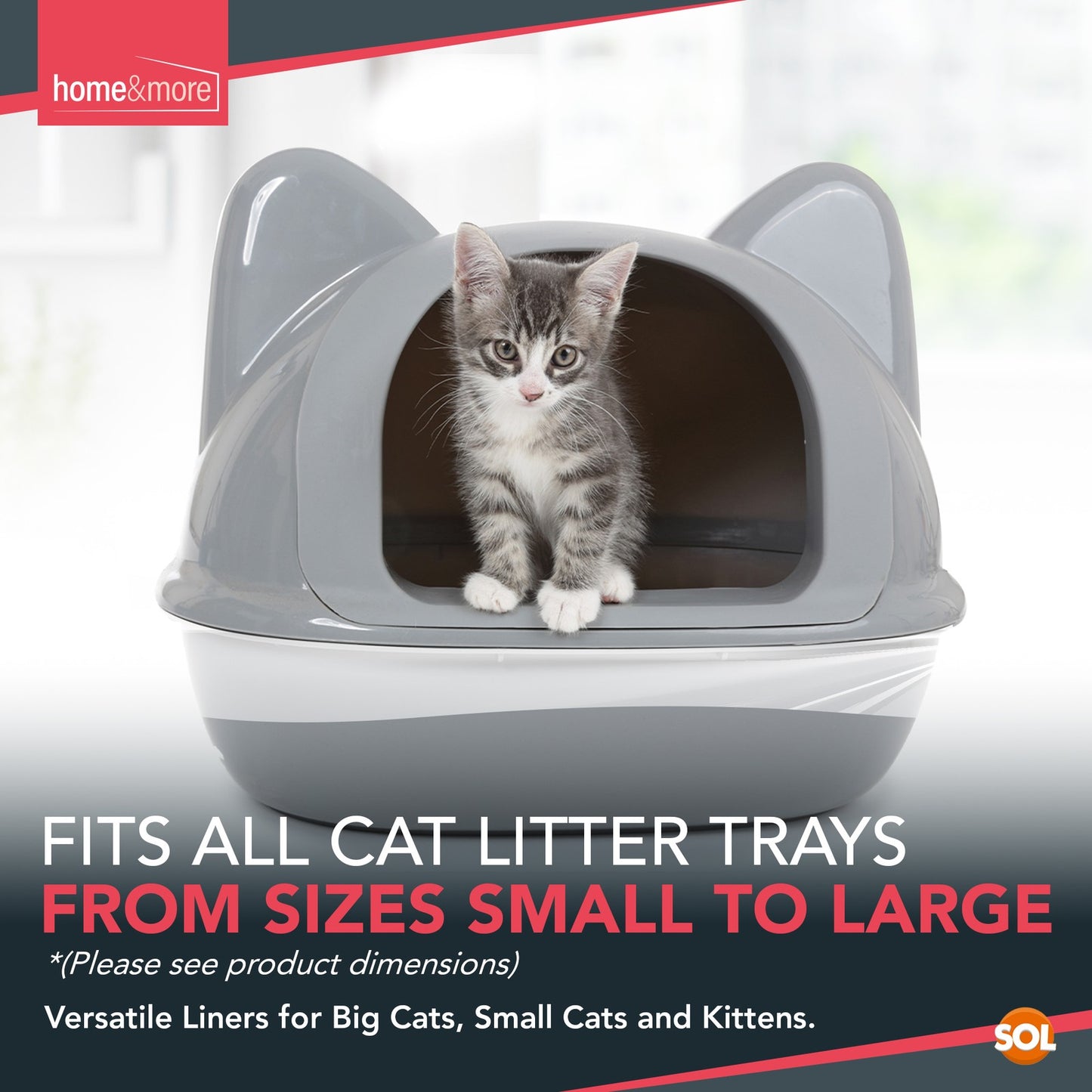 Extra Large Disposable Cat Litter Tray Liners 56X70Cm 