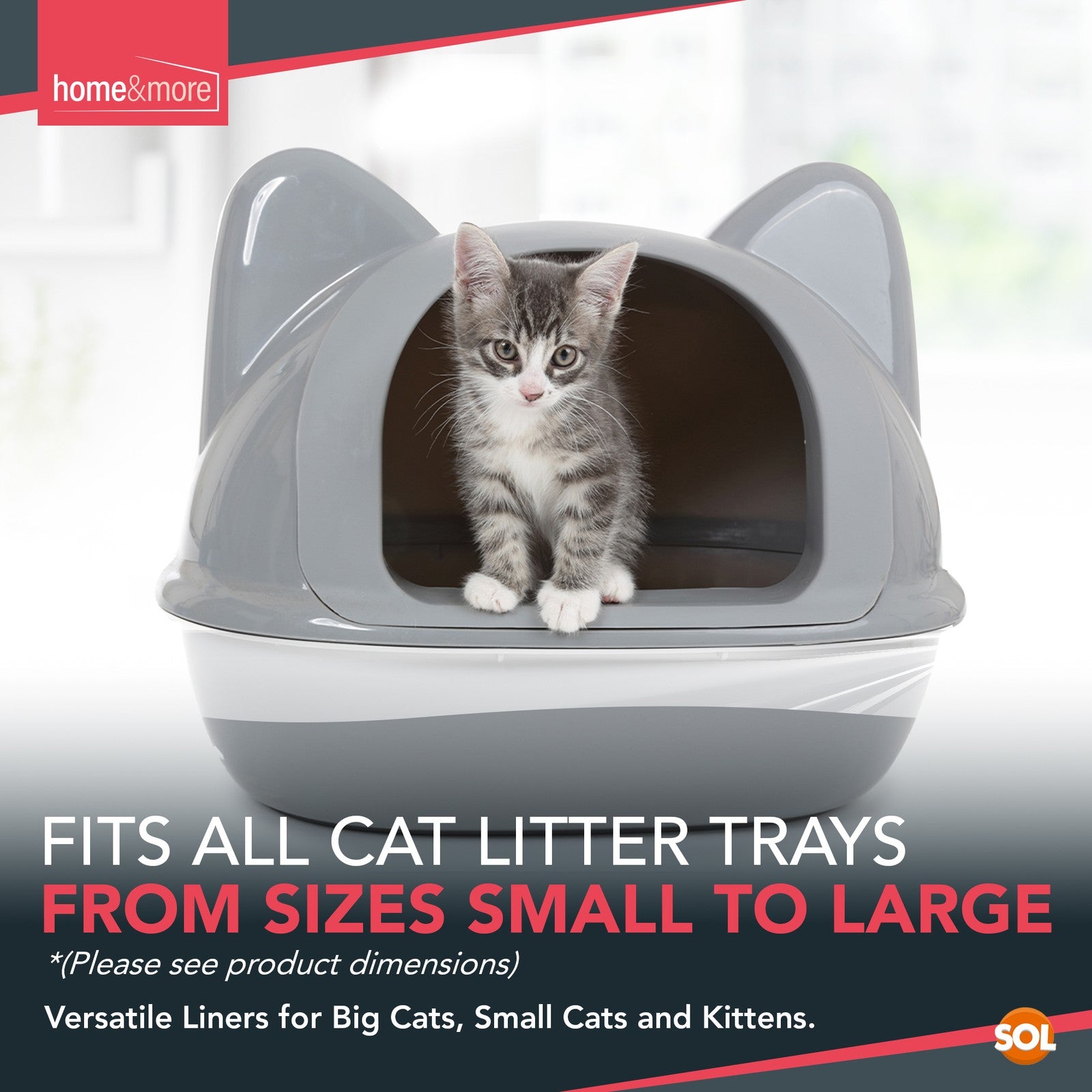 Extra Large Disposable Cat Litter Tray Liners 56X70Cm 