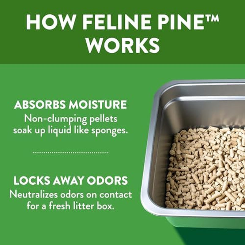 Feline Pine Platinum Non-Clumping Cat Litter - 17 lb