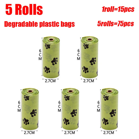 Portable Dog Waste Management Tool with Built-In Garbage Bag and No-Touch Design