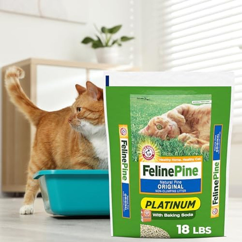 Feline Pine Platinum Non-Clumping Cat Litter - 17 lb