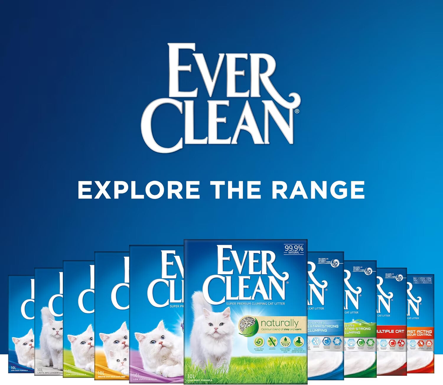 Ever Clean Extra Strength Natural Clumping Multi-Cat Litter with Long-Lasting Scent