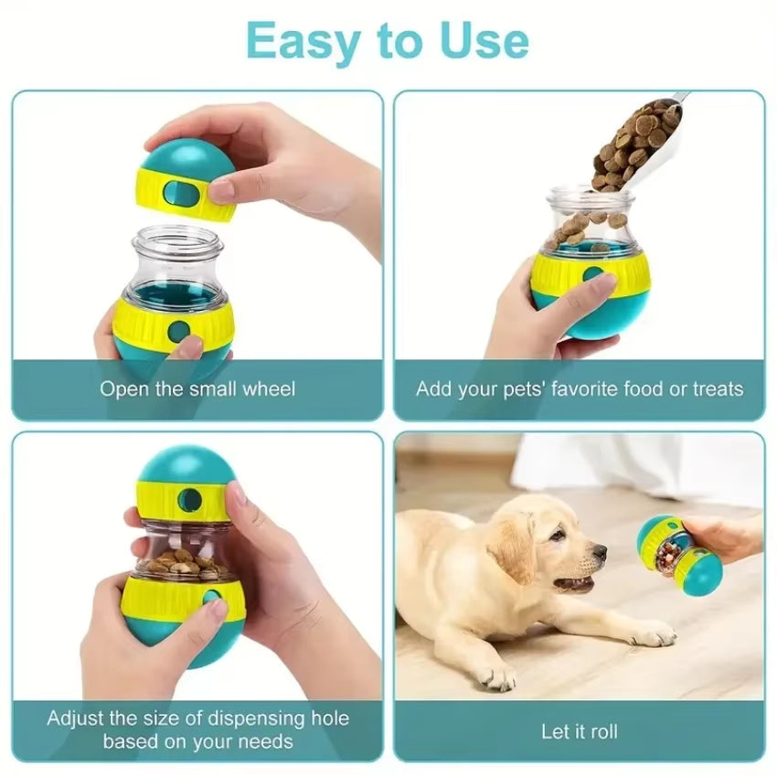 Interactive Dog Snack Dispenser Toy - Versatile Slow Feeder for Healthy and Engaging Eating Experience