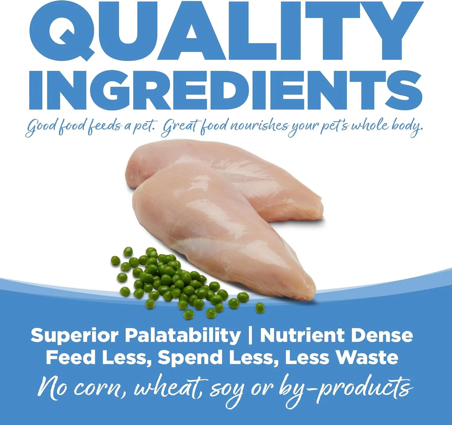 Pure Vita Grain-Free Dry Cat Food with Chicken and Peas, 6.6 lbs