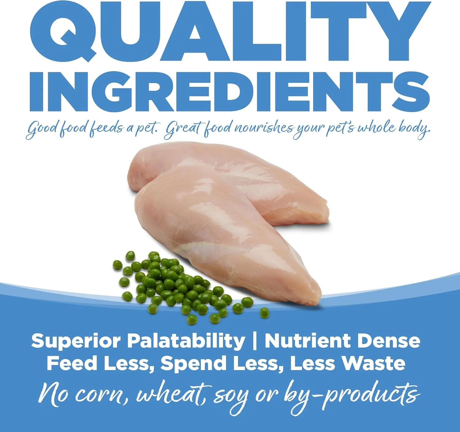 Pure Vita Grain-Free Dry Cat Food with Chicken and Peas, 6.6 lbs