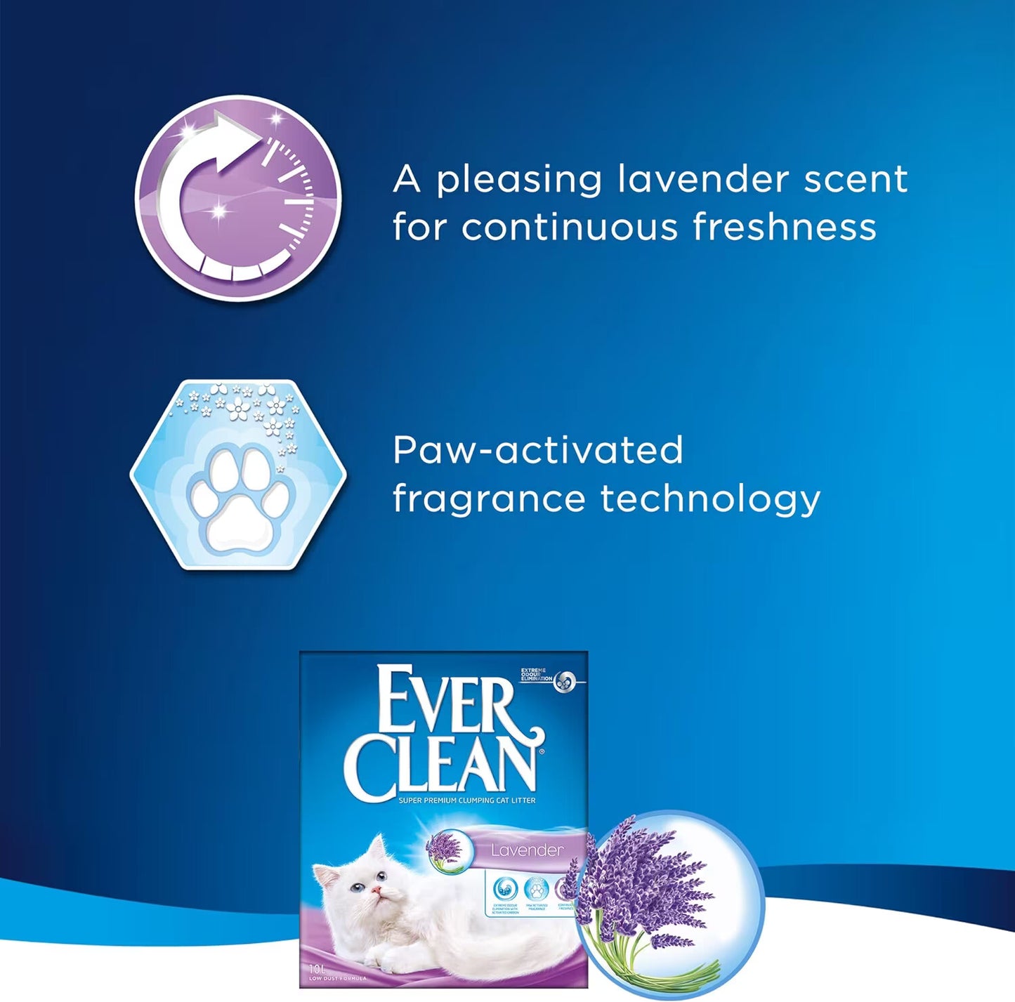 Ever Clean Extra Strength Natural Clumping Multi-Cat Litter with Long-Lasting Scent