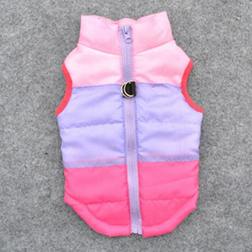 Warm Pet Dog Coats Jacket Outdoor Clothes Waterproof Winter Vest Puppy Coat UK