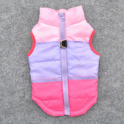 Warm Pet Dog Coats Jacket Outdoor Clothes Waterproof Winter Vest Puppy Coat UK